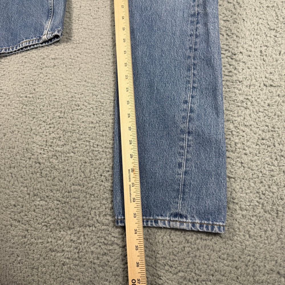 Levis 501 Jeans Mens 30x34 Button Fly Blue Grunge Denim Y2K - Picture 7 of 9